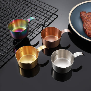 Creative 304 Thickened Stainless Steel Dish Hot Pot Multi-grid Seasoning Dish for Japanese and Korean Barbecue Dip Dish Seasoning Dish Small Dish