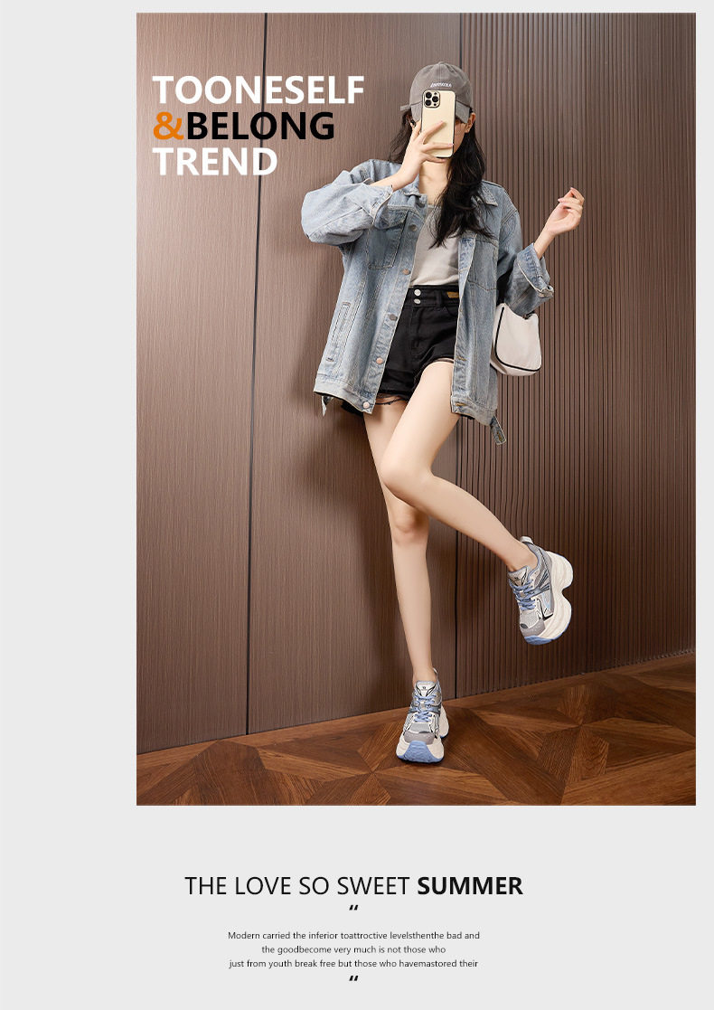 Giày platform nữ đế xuồng tăng chiều cao, mũi tròn, quai ngang, gót siêu cao 8 cm — Hồng, Trắng chi tiết 11