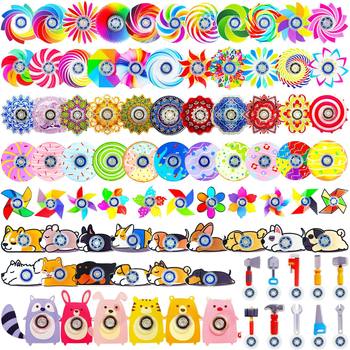 Cross-Border Creative Mandala Graffiti Retro Style Fingertip Spinner Colorfulful Small Spinner Decompression Toy Creative Small Gift