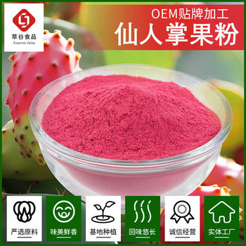 Cactus fruit powder extraction and processing water soluble cactus fruit powder extract concentrated powder edible baking raw material powder