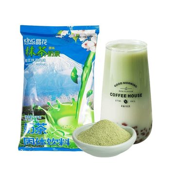 Crystal Flower Instant Matcha Powder 1kg Japanese Matcha Flavor Milk Tea Powder Milk Tea Shop Baking Beverage Wholesale in Bulk