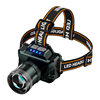 Double lithium battery zoom strong light long-shot headlight rechargeable waterproof super bright head-mounted miner's lamp long endurance flashlight