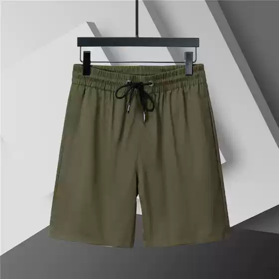 2025 Summer Trendy Brand Foreign Trade European Style Men's and Women's Casual Pants Beach Pants Printed Letters Quick-Drying Sports Casual Fashion