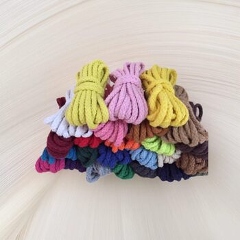 5mm Colorful Eight-Strand Hollow Cotton Rope Waistband Rope Hat Rope Drawstring Handmade DIY Home Textile Clothing Weaving Cotton Thread Rope