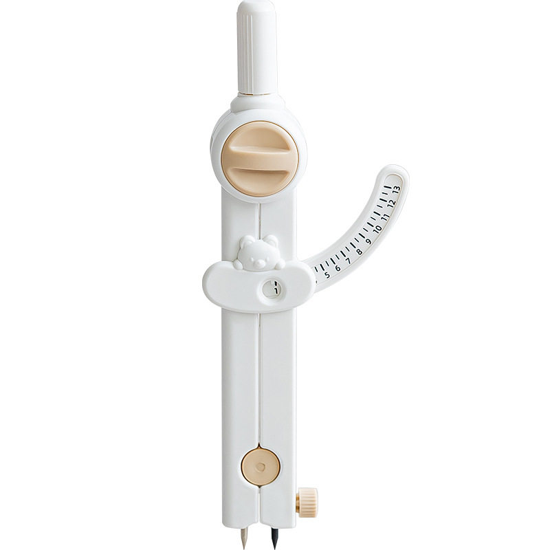 Morandi digital display compasses for primary school students and junior high school students to draw a circle artifact with scale compasses suit multi-function lock distance ruler