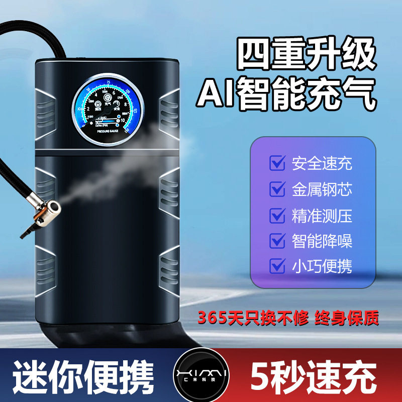 Car Wireless Air Pump Electric Vehicle Air Pump Wireless Intelligent Tire High Voltage High Power Air Pump Wholesale