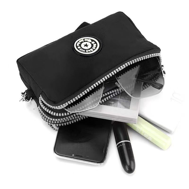 Cross-border new women's long wallet canvas small bag coin purse women's fabric gift clutch mobile phone bag