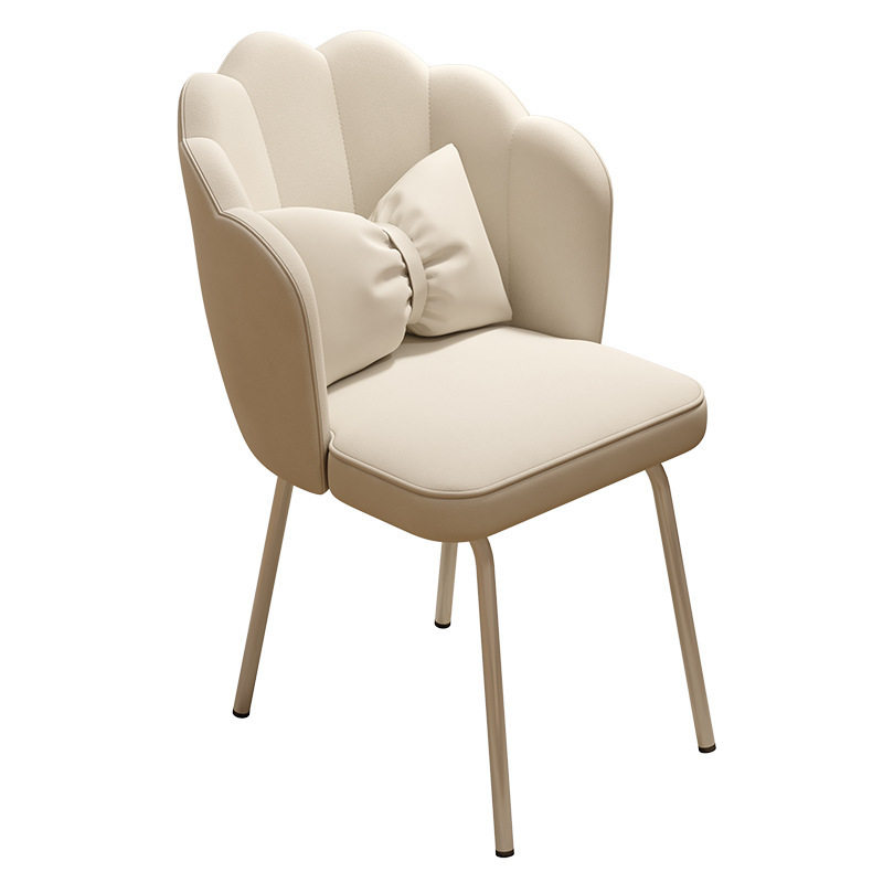 High-End Dressing Stool, Bedroom Makeup Stool, Light Luxury Desk Chair, Internet Celebrity Cream Style Manicure Stool, Small Apartment Dressing Chair