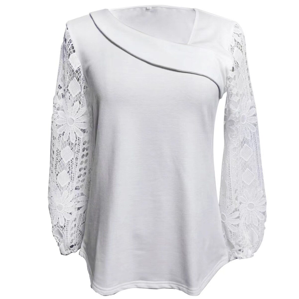 Elegant Hollow Lace Long Sleeve Top for Women Fashionable Design Perfect for Autumn and Winter Wholesale Available