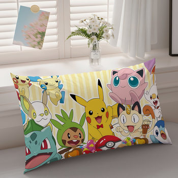 Cartoon Anime Elf Pillowcase with Cartoon Print, Skin-Friendly, Breathable, Removable and Washable Single Pillowcase with Zipper Cover