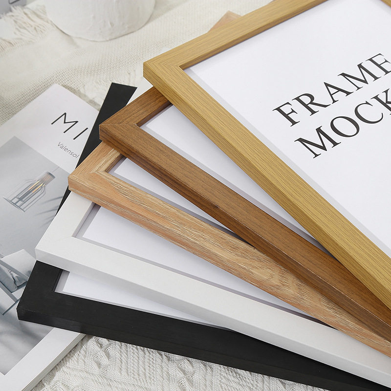 Wooden photo frame table wholesale jigsaw frame A3A4 simple wall frame 4K8K creative photo wall