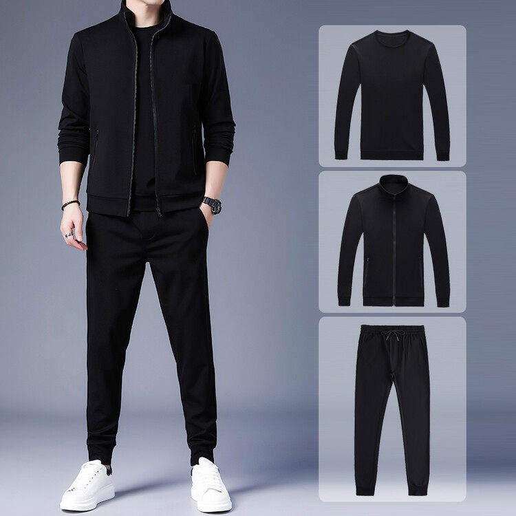 2024秋スウェットシャツスーツメンズカジュアルスポーツ長袖ズボ...