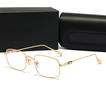 New retro myopia glasses frame men's and women's same full frame large frame round frame glasses frame anti-blue light flat glasses 8099