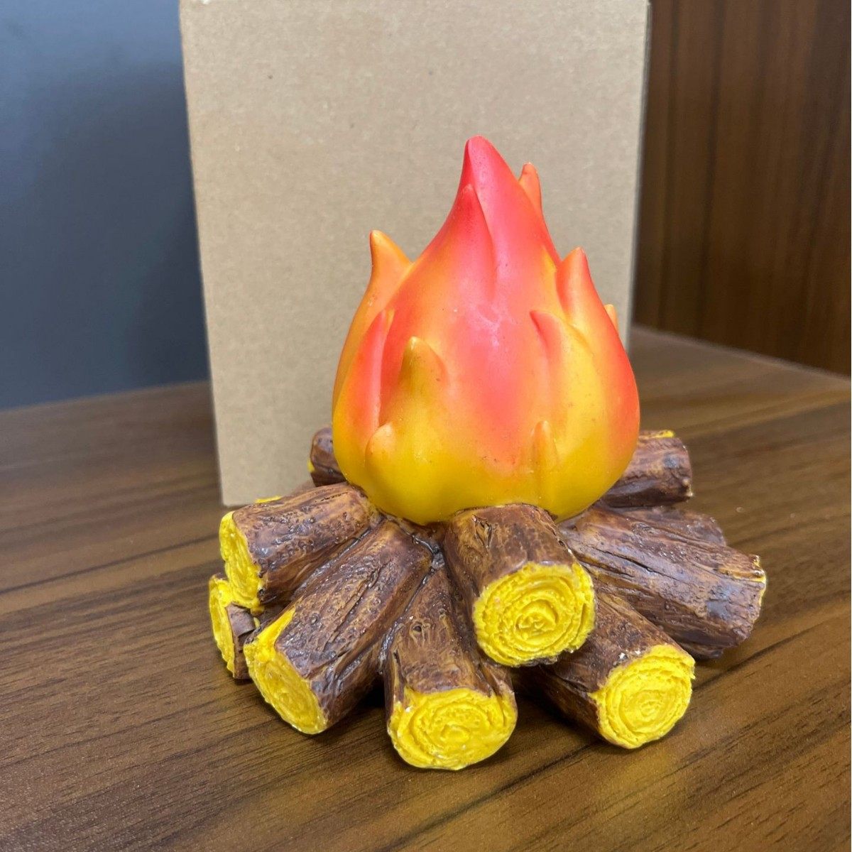 Resin Night Light Artificial Charcoal Flame Lamp Atmosphere Lamp Led Lamp Battery Ornament Christmas Gift Scene Props