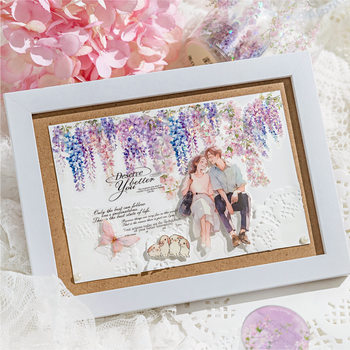 Sugar Poetry Pet Die-Cut Tape Mountain and Wild Flower Branch Series Flower Branch Landscaping Handbook Decoration Material Circulation Stickers 6 Types