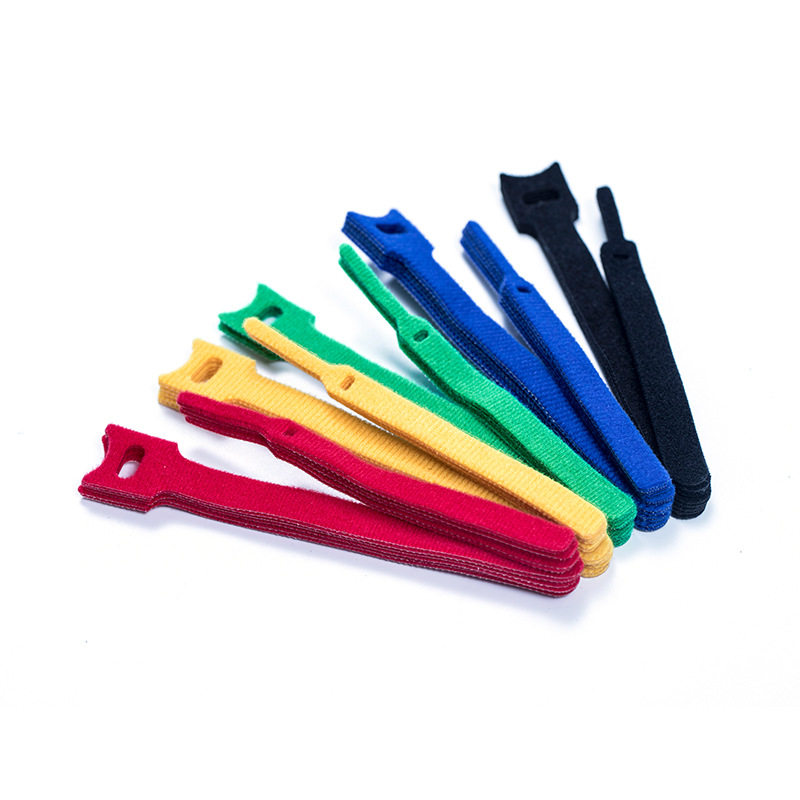 T-Shaped Cat Head Velcro Cable Ties for Organizing Data Cables, Nylon Self-Adhesive Back-To-Back Straps, In-Stock Hook and Loop Fasteners