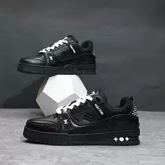 Black Samurai Men's Shoes Spring and Autumn New Fashion All-match Autumn Sports Casual White Sneakers Men's and Women's Trendy Shoes 8003