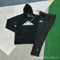 Triangular logo sweatshirt black + triangular logo trousers black