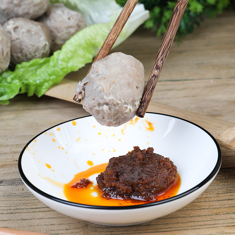 Chaoshan beef balls Chaozhou beef tendon balls hot pot catering chain quick-frozen meatballs vacuum factory wholesale