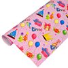 birthday Wrapping Paper Kidsren's Cartoon Girl Gift Wrapping Paper Balloon Animal happy birthday Cake