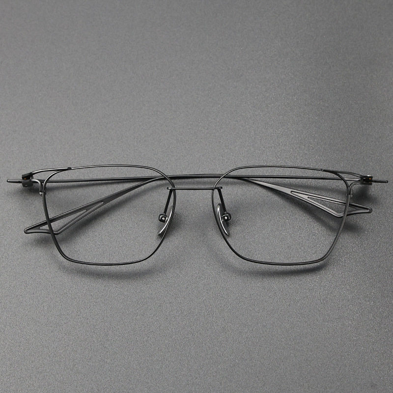Danyang Ultra-Light Myopia Glasses Frame Men's Business Pure Titanium Square Frame Accent Enlarged Anti-Blue Light Titanium Frame Glasses