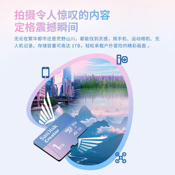 Sandisk Creator Tf Series (Microsd) Memory Card V30 U3 Read Speed 190Mb/S