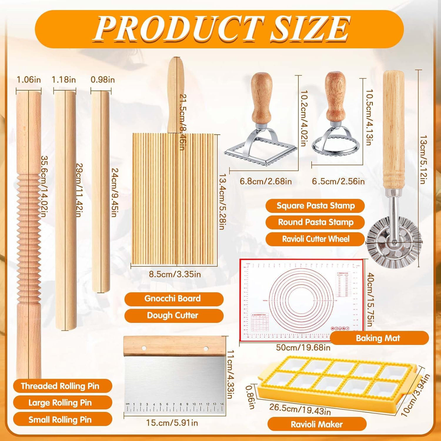 Cross-Border Noodle Board for Home Use, Noodle Rolling Tool, Pasta Rolling Pin, Italian Noodle Board, Spiral Pasta DIY Board