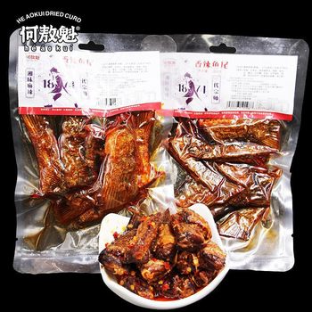[One-piece delivery] he aokui fragrant spicy fish steak Hunan specialty hot cooked fish tail online popular preserved fish snacks