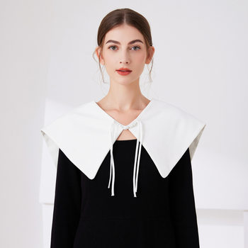 2024 New Chinoiserie Pointed Collar Shawl Fake Collar Retro Cloud Shoulder Outer Fairy Decorative Collar Cross-Border Manufacturer Wholesale