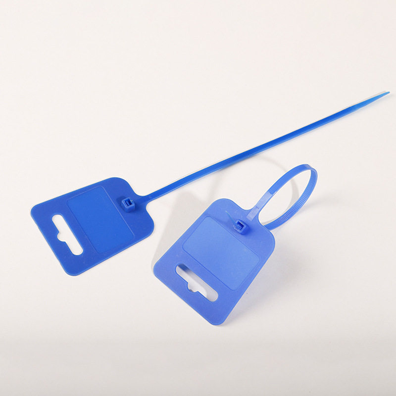 Source manufacturers wholesale color sign cable tie 5*200 marking plate waterproof color label nylon binding cable tie