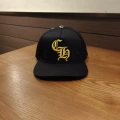 Ch cross black leather yellow label