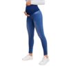 New Amazon Foreign Trade European and American Maternity Jeans Autumn and Winter Belly Support Pants Mid-Waist Elastic Casual Slimming Look Pants