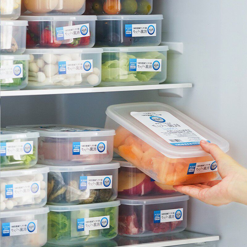 Manufacturer's Large-Capacity Silver Ion Antibacterial Preservation Box, Freezer Double-Door Refrigerator Storage Box, Food-Grade Storage Box