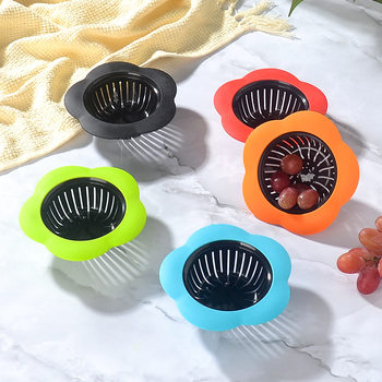 Creative Plastic Plum Blossom-Shaped Drain Tpr Sink Filter Plug Sinkstrainer Anti-Clogging Filter Net