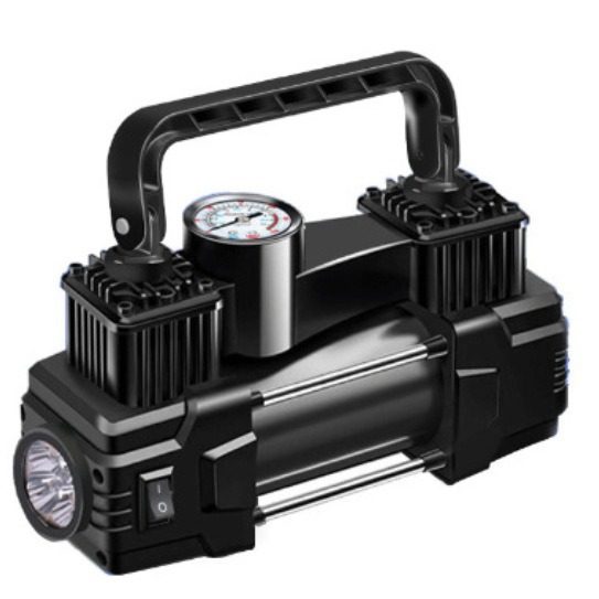 Car Air Pump Factory Direct Sales 19-Cylinder Portable Air Pump with Light High Power Car Tire Air Pump