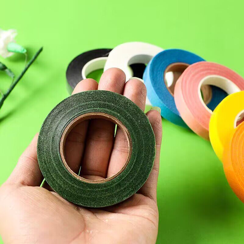 30 Yards of Green Tape DIY Handmade Floral Tape Extended 30Y Green Tape Silk Mesh Flower Packaging Material Paper Art Tape