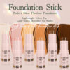 MLSMILE cross-border special 6-color foundation stick waterproof sweat-proof brightening concealer stick light matte foundation liquid