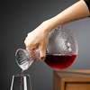 Glass Rotating Crystal Wine Decanter Set, Household Wine Glass Dispenser, High-End Creative Wine Set, European Style