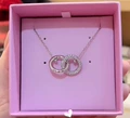 Double ring necklace