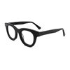 Cross-border hot selling European and American personality Oval thick frame glasses frame Fashion Street shooting artistic retro stitching plate plain glasses