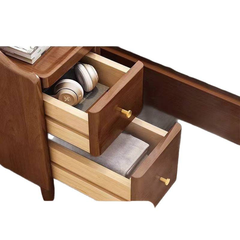Solid Wood Bedside Table, Small Narrow Bedroom, Extremely Narrow Bedside Cabinet, Ultra-Narrow Gap Storage Cabinet, Simple Modern Storage Rack