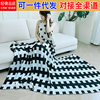 Light Luxury Knitted Blanket, Sofa Air-Conditioning Blanket, Knitted Blanket, Famous Nine-Point Bed Bedside Towel and Blanket, One-Piece Drop Shipping