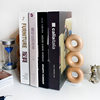 Solid Wood Simple Donut Beech Wood Storage Bookshelf Desktop Student Stand Book Holder Tiktok