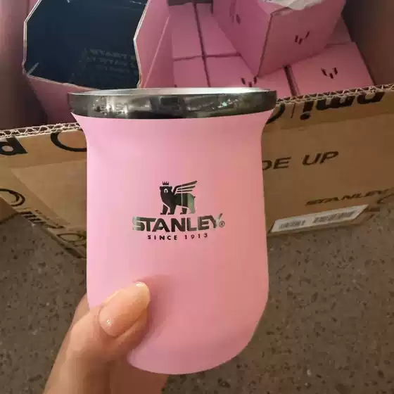 Stanley Messi Collaboration Pink 40oz Detachable Dustproof Car-Mounted Insulated Cup Ice Cup for Export