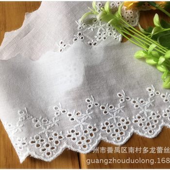 3782DIY clothing accessories cotton embroidery lace width 8.5
