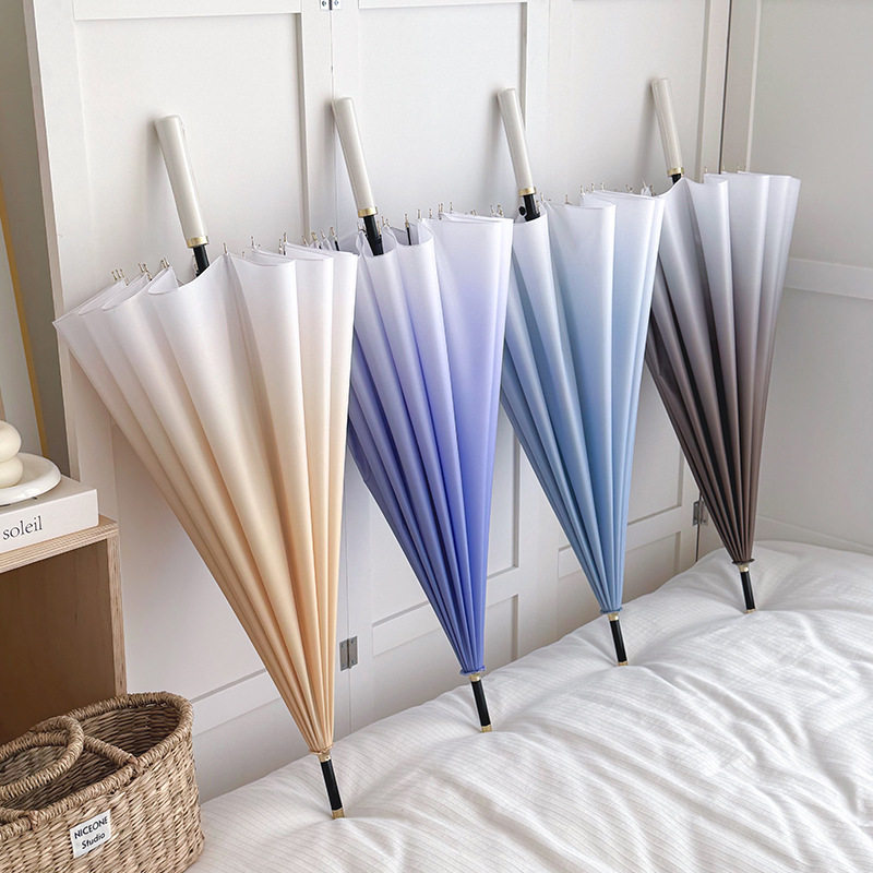 Long-Handled Umbrella, Extra Large, Windproof and Rainproof, Automatic Umbrella, High-Looking, Reinforced Straight Pole, Uv Protection and Sunshade Umbrella