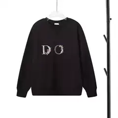 Cross-Border High-End Do Brand Autumn New Style Sweatshirt with Floral Logo Embroidery on the Front, Simple and Loose Fit, Unisex
