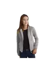 High-Quality British-Style Retro Plaid Hooded Women's Sweatshirt Jacket with Embroidered Logo for Export to Europe and America, Original Design