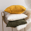 Factory Direct supply solid color suede pillow simple ins style sofa pillow backrest home bedroom bed pillow