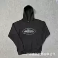 910 black printed gray hoodie